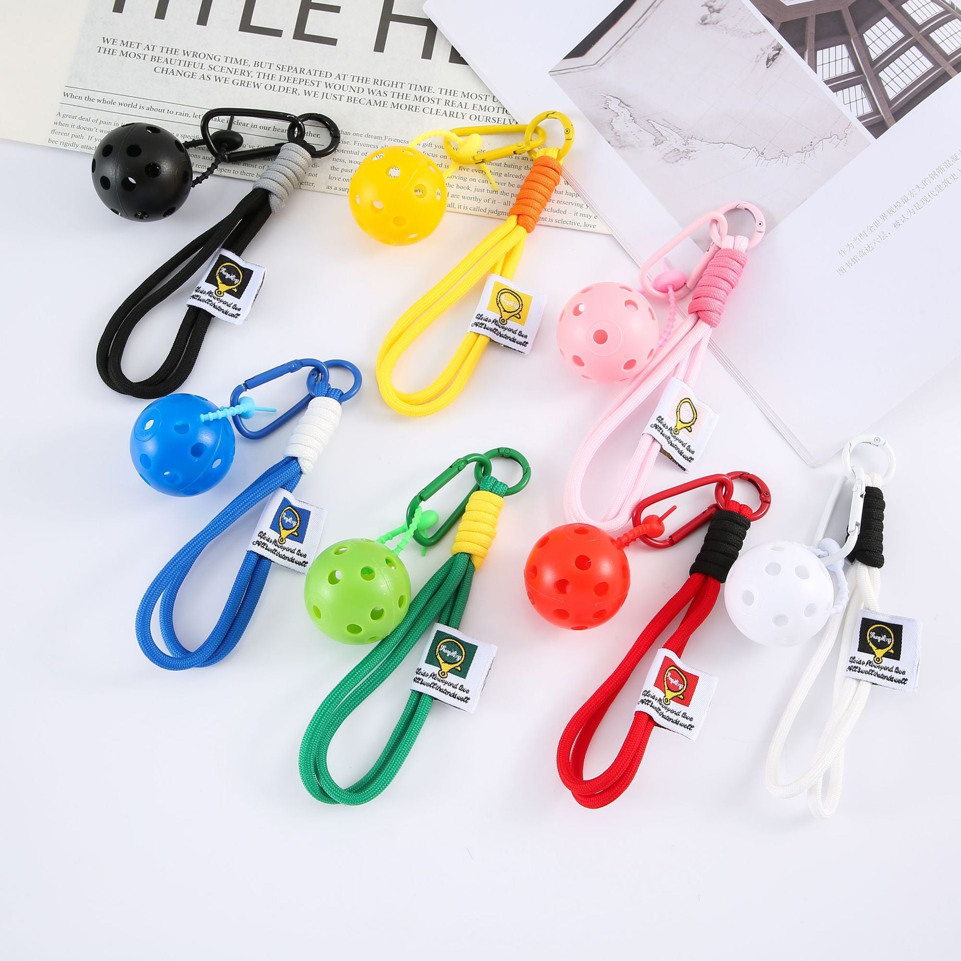 Wholesale Pickleball Racket Keychain Sports Pendant