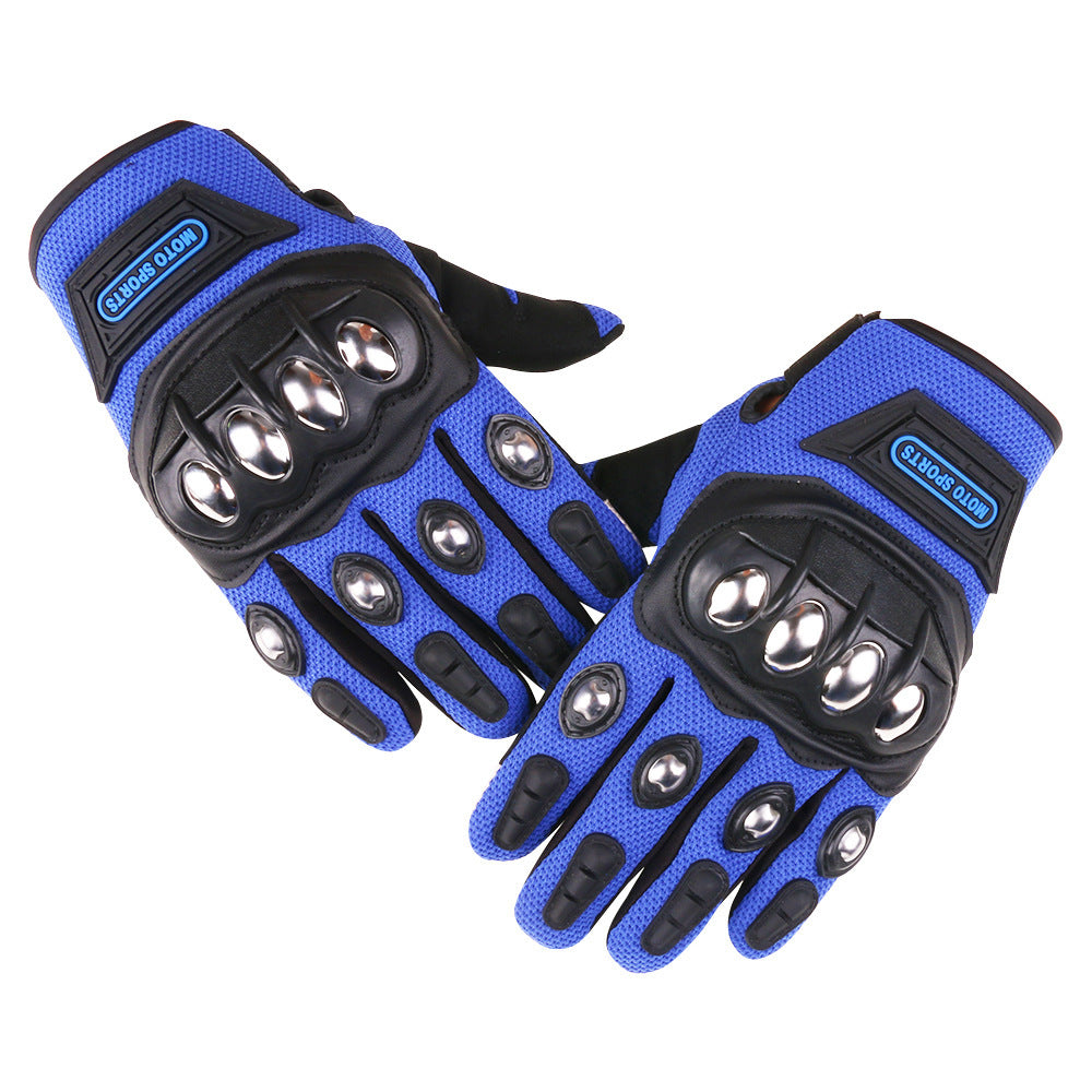 Wholesale Microfiber Shock Absorption and Wear-resistant Steel Shell Half Finger Cycling Gloves