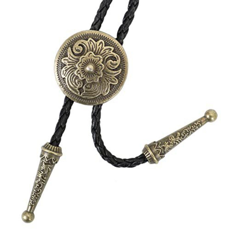 Wholesale Western cowboy long pendant sweater chain leather