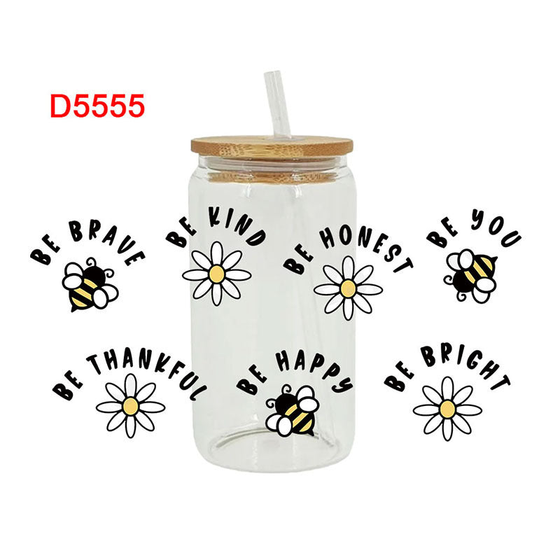 Wholesale cute animals 16oz Cup UV DTF Wraps