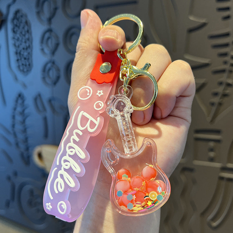 Wholesale Oiled Fruit Guitar Cartoon Keychain