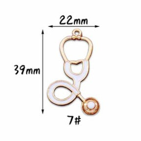 Wholesale 10pcs Doctor Nurse Thermometer Alloy Oil Drop Pendant Diy Pendant