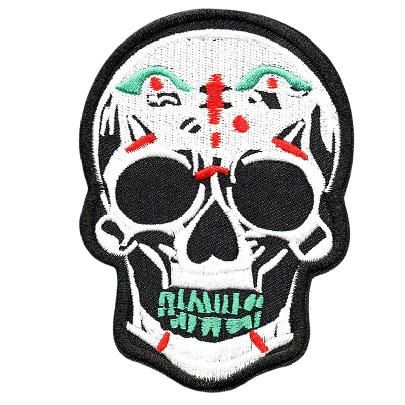 Wholesale Punk Skull Embroidered Patches DIY Sew On Clothing Accessory For Coats
