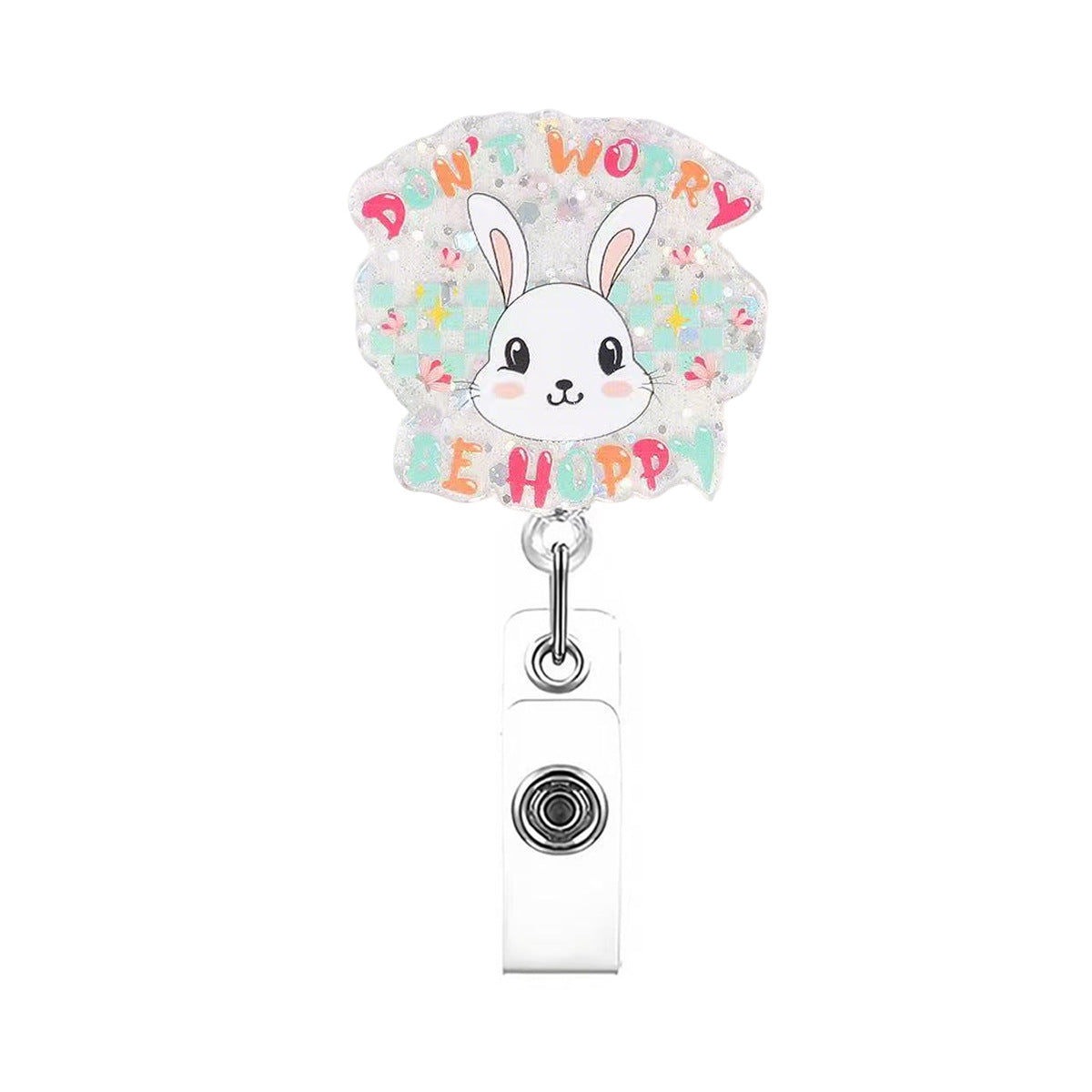 Wholesale Easter Badge Reels Glitter Fun Badge Reels