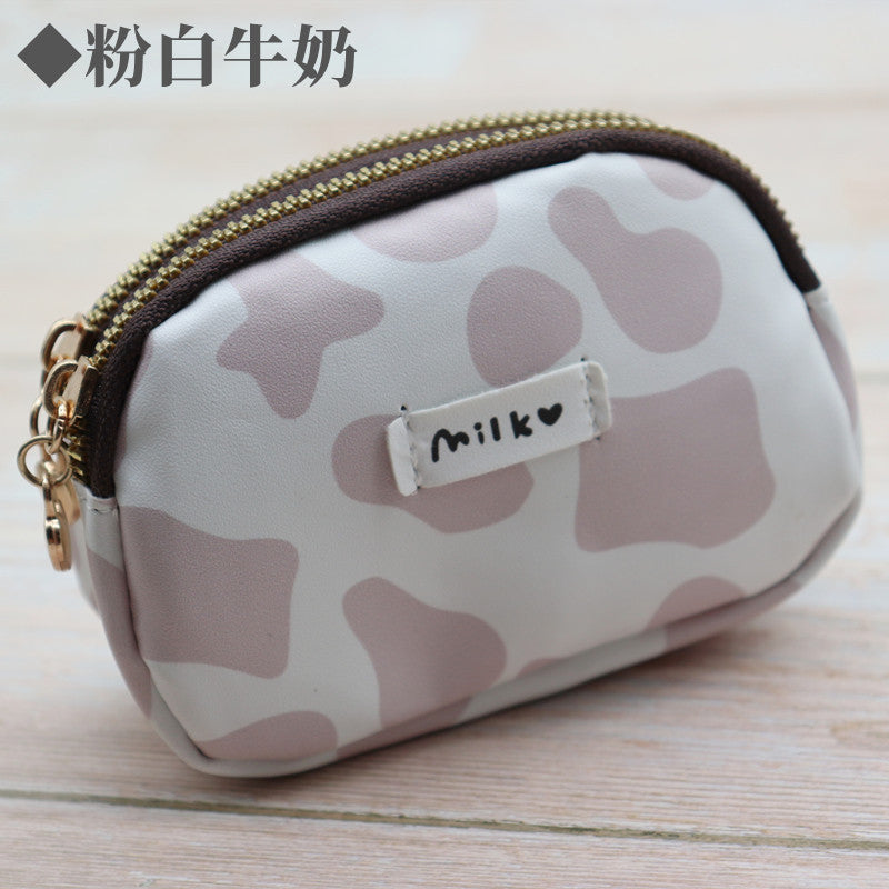 Wholesale Double zipper cute large capacity wallet
