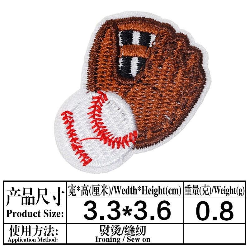 Wholesale Cartoon Baseball Football Embroidery DIY Patches
