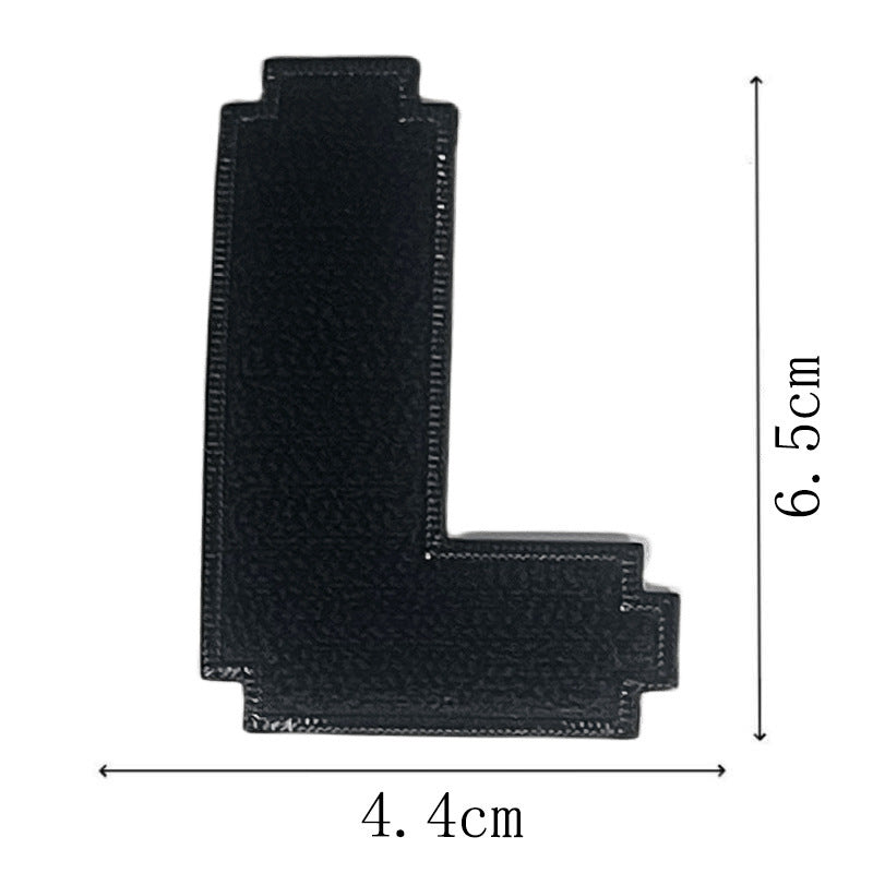 Wholesale Classic Black Embroidered Letter Patches Set Of 26 Adhesive Applique For Coat Repair DIY Craft Supply