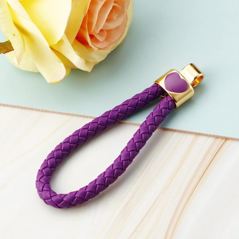 Wholesale Metal Pearl Heart Lucky Bag Keychain Cute Car Key Accessory Bag Charm For Women Gift