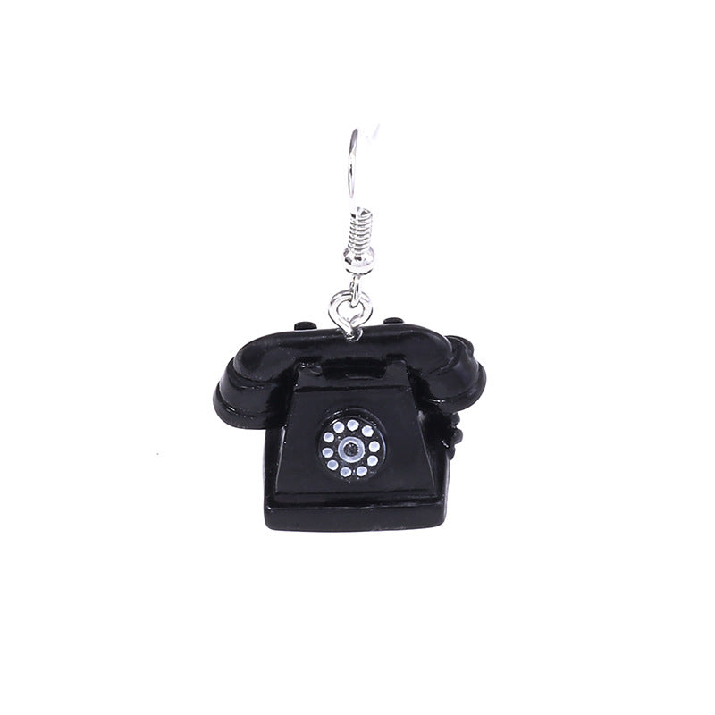 Wholesale Vintage Telephone Tv Iron Radio Earrings
