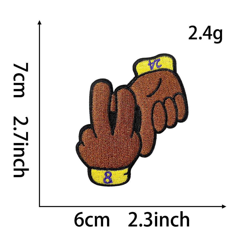 Wholesale Polyester Embroidered Iron On Patches 10 Styles Chic Decorative Coat Badges DIY Clothing Accessory Gift Boutique Resale