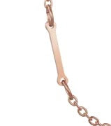 Wholesale 26 Alphabet Gold Up and Down Hole Stainless Steel Necklace