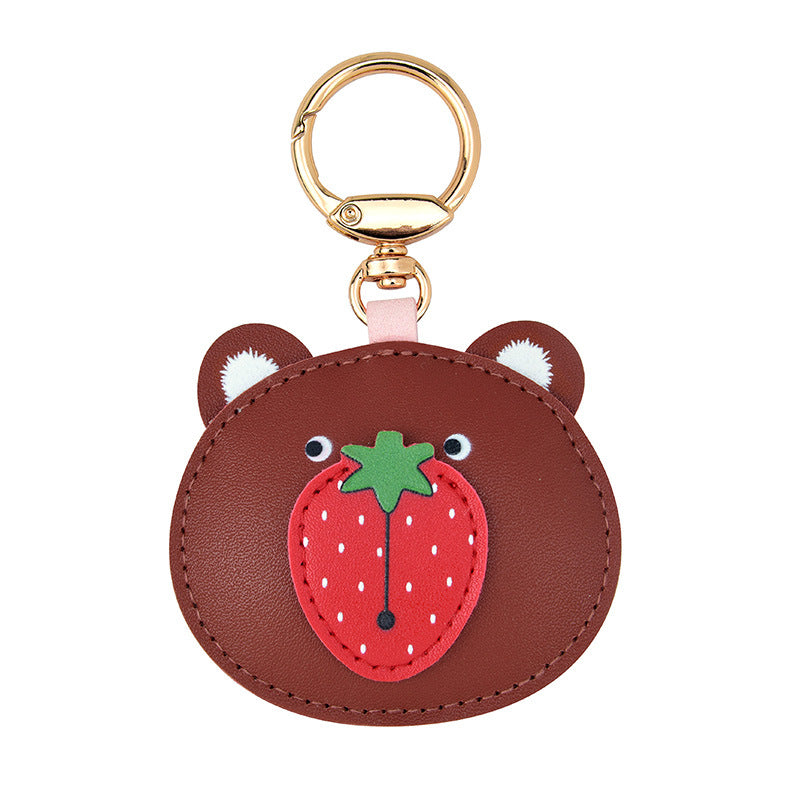 Wholesale PU Fruit and Animal Creative Keychains