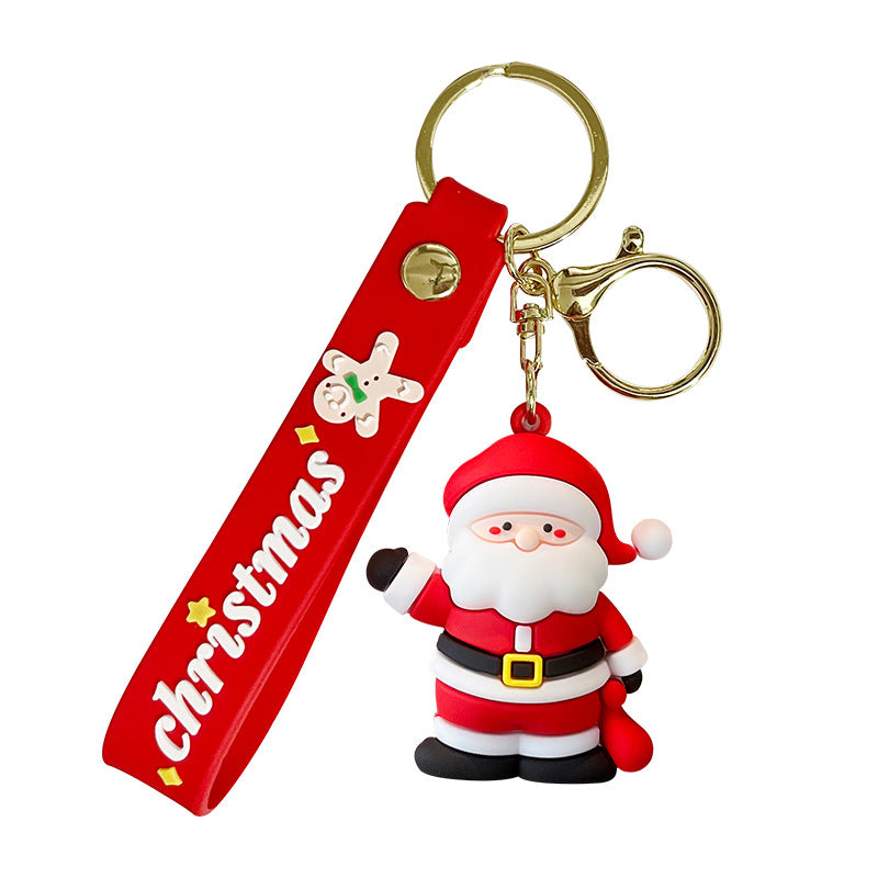 Wholesale Cute Christmas  Cartoon Snowman Keychains