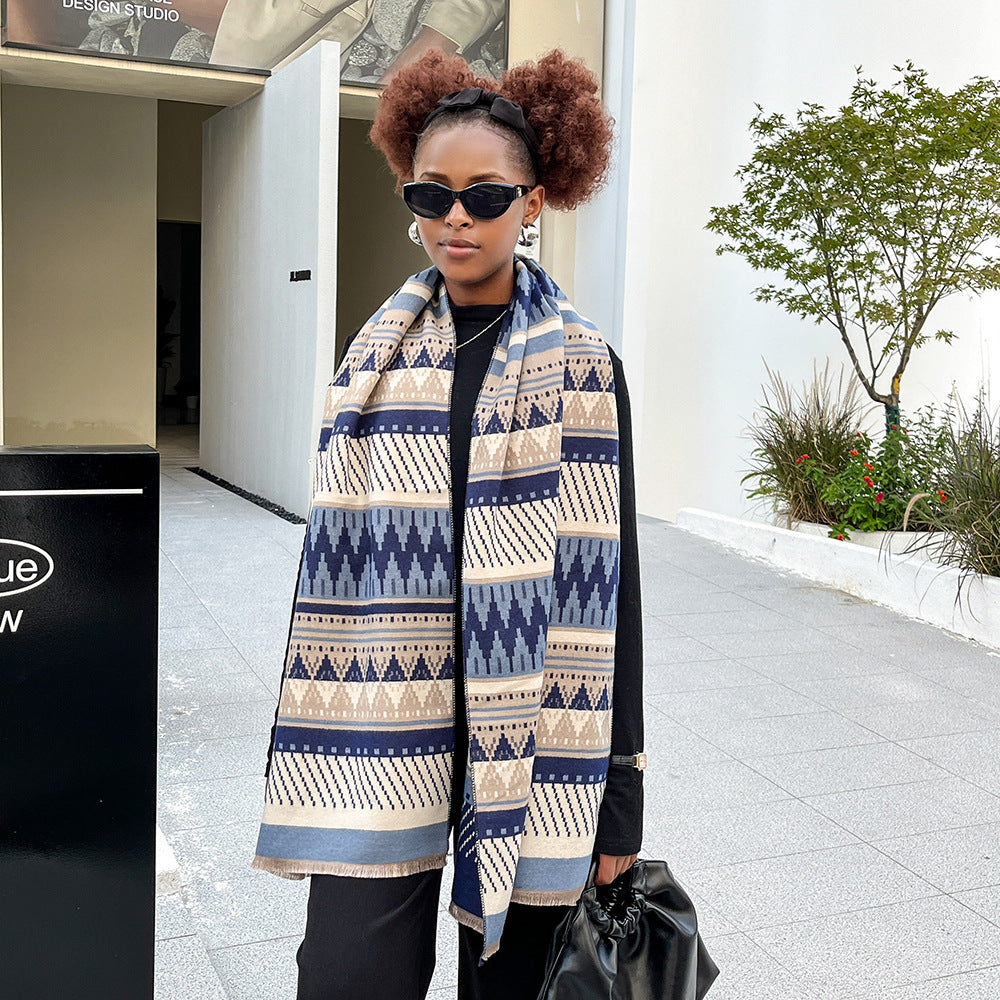 Wholesale Thickened Warm Imitation Cashmere Scarves