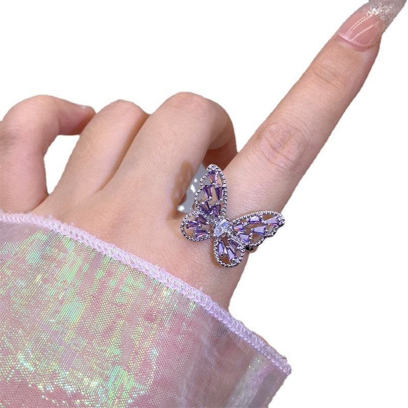 Wholesale New Butterfly Open Copper Ring