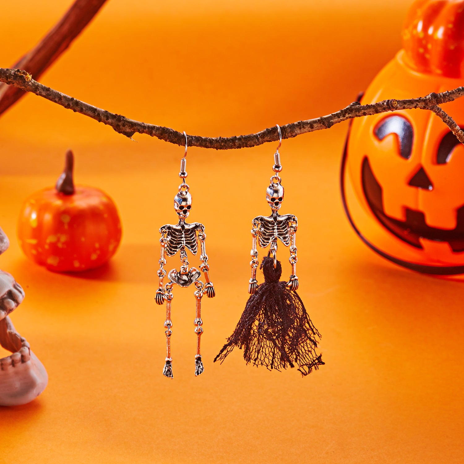 Wholesale  earrings for women pumpkin head ghost skull skeleton earrings