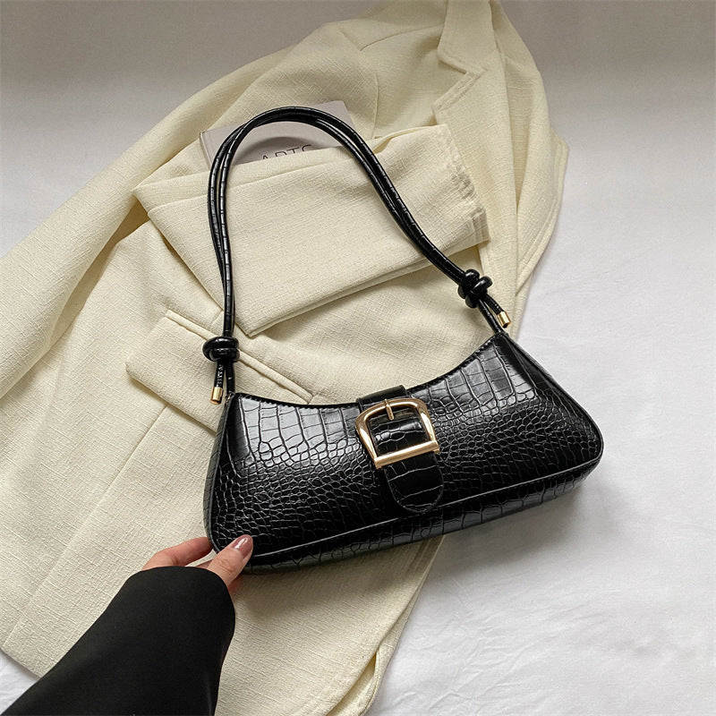 Wholesale Solid Color Armpit Bag Hand Baguette Bag