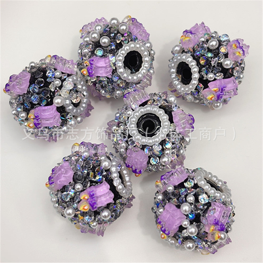 Wholesale 30pcs/pack flower ball DIY beaded