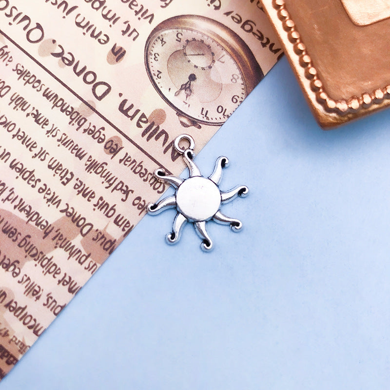 Wholesale Retro Alloy Star Moon Hollow Handmade Necklace Bracelet Pendant