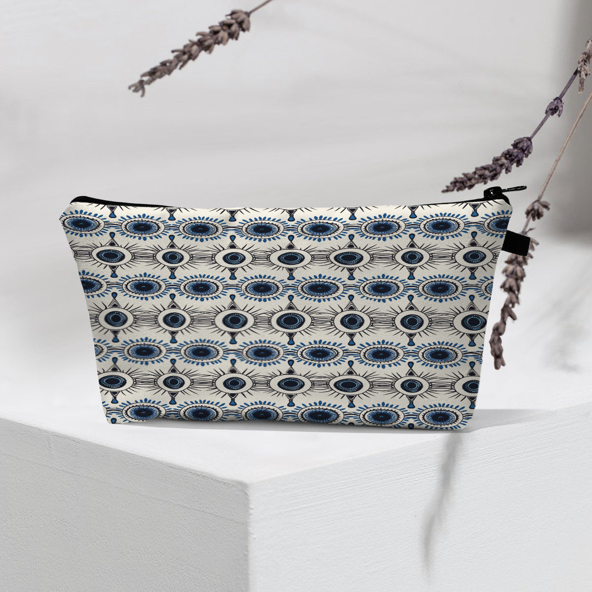 Wholesale Devil Eye Printed Pattern Polyester Cosmetic Bag