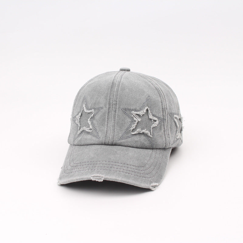 Wholesale Pentagram Embroidered Cotton Baseball Caps