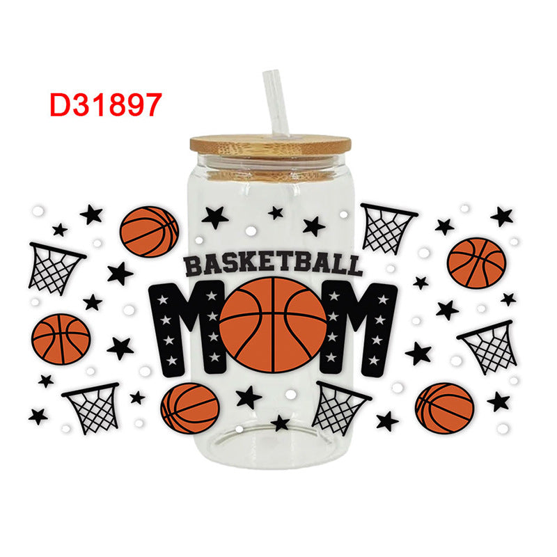 Wholesale Mother's Day Ball Bow  16oz Cup UV DTF Wraps