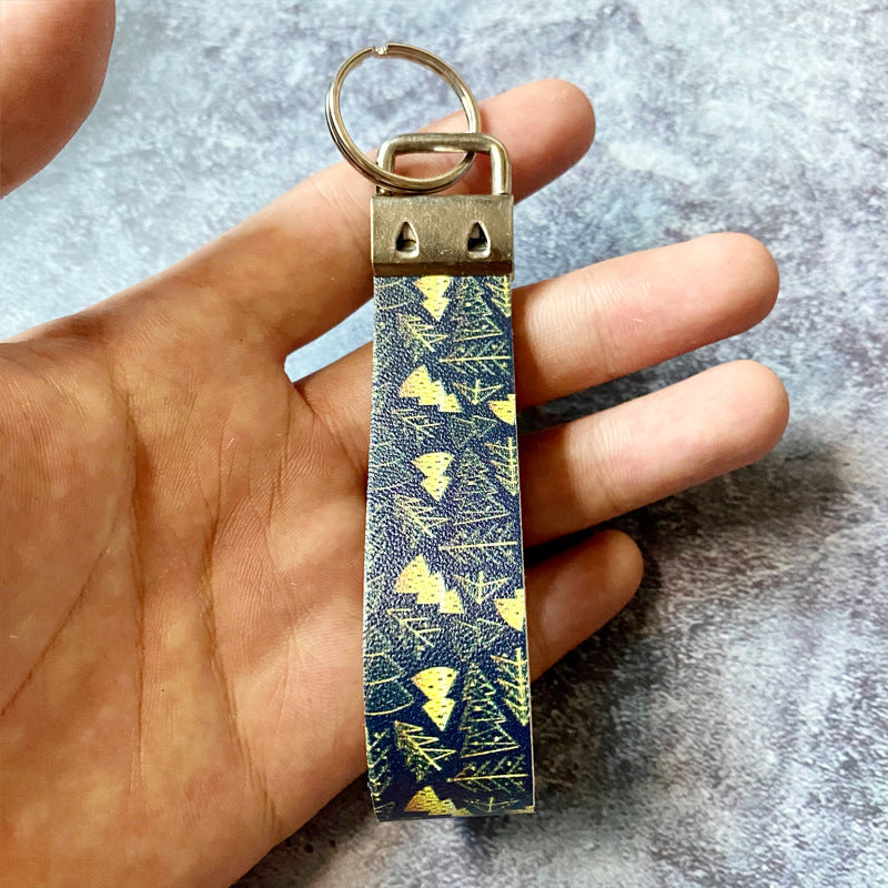 Wholesale Christmas Leather Keychain