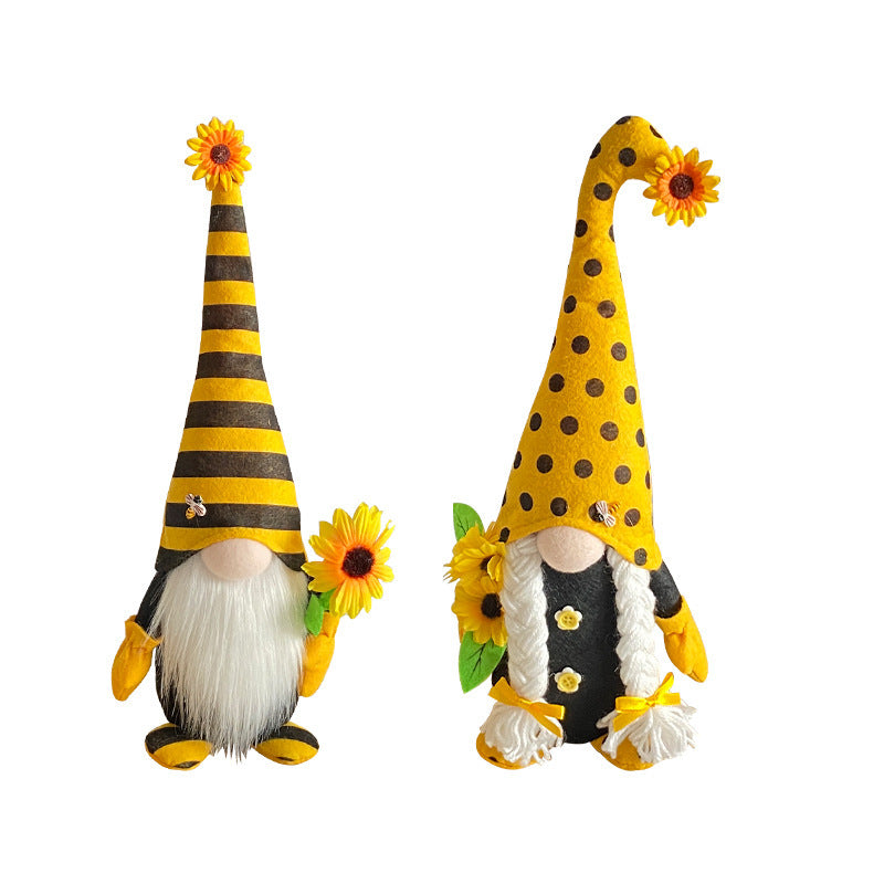 Wholesale Bee Festival Long Hats, Fabric Figurine Ornaments