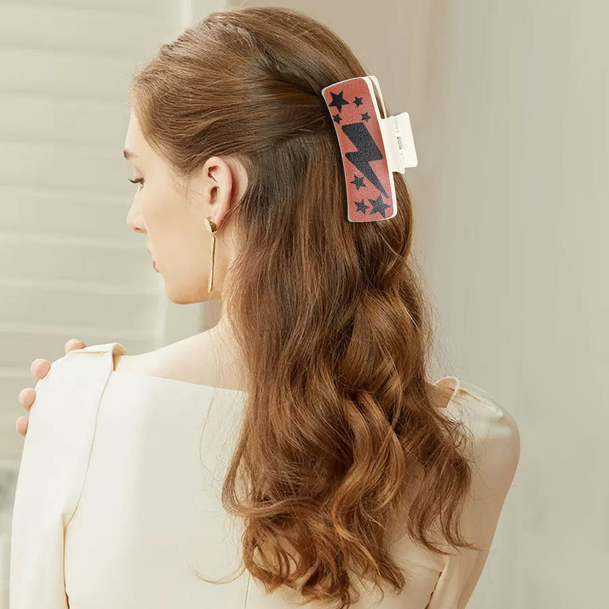 Wholesale  star Square hairpin simple all-match Hair Clips