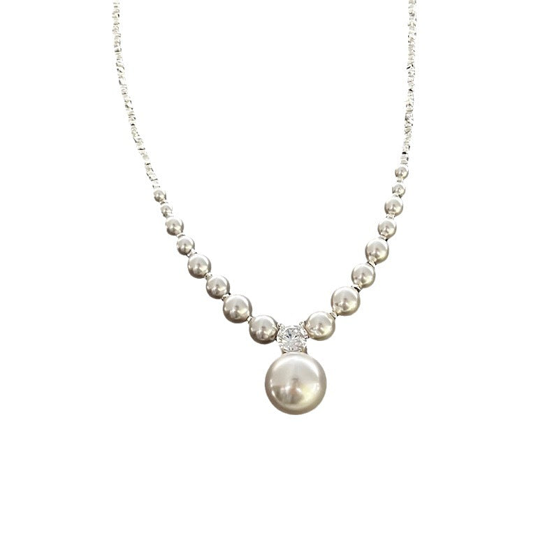 Wholesale Silver Pearl Clavicle Necklace