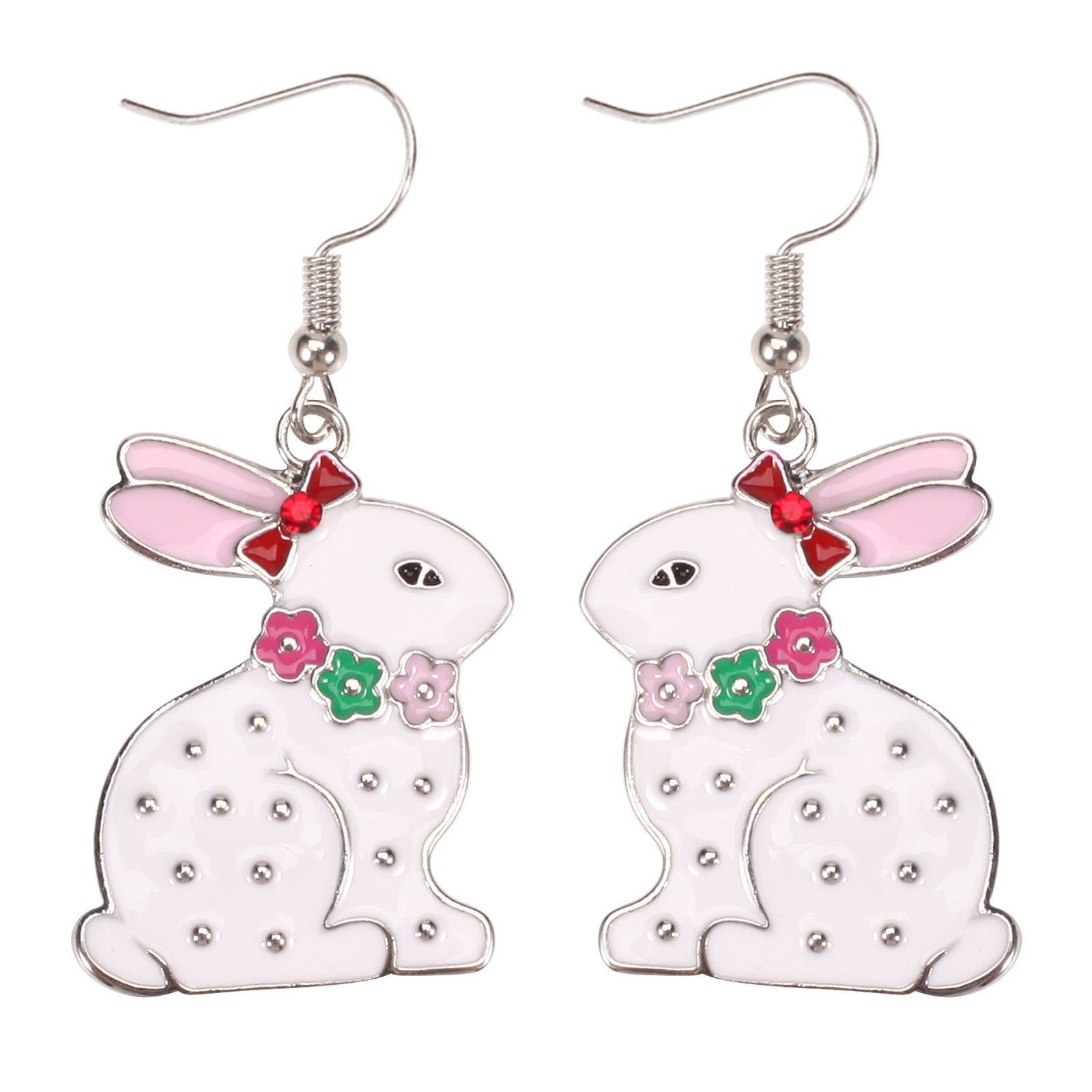 Wholesale Easter cartoon cute rabbit egg carrot earrings
