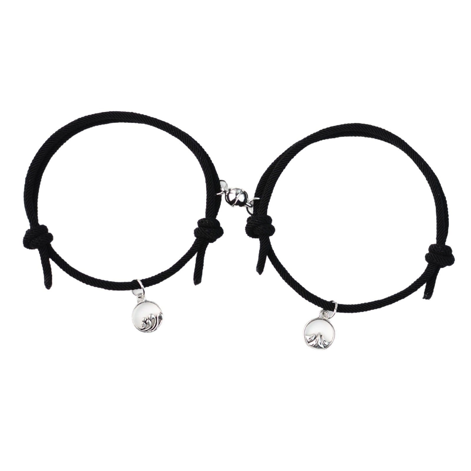 Wholesale  Magnetic Attraction Couple Pair Braided Cord Bracelets