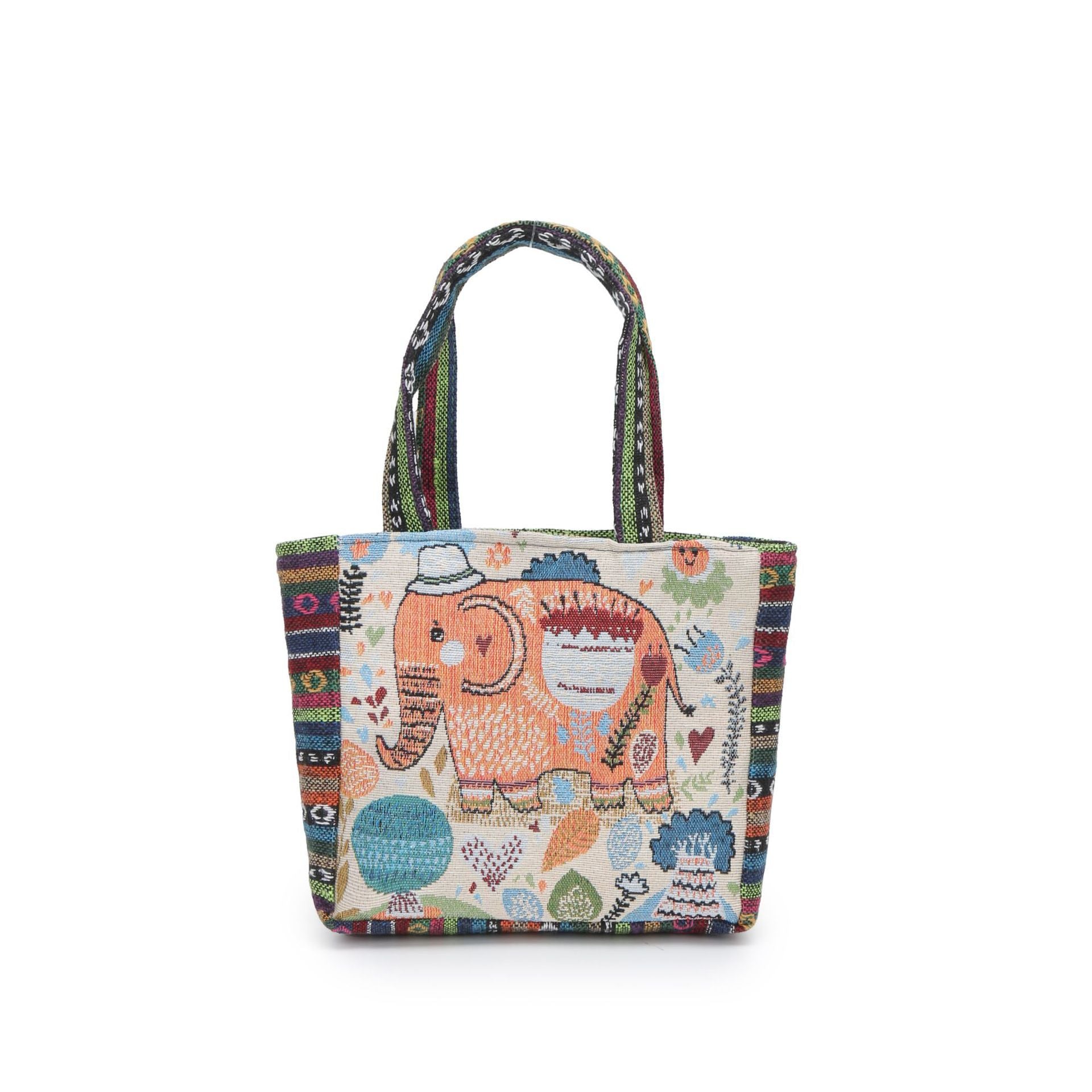 Wholesale Double-sided embroidery embroidery ethnic style literary retro large-capacity handbag shoulder bag handbag for women