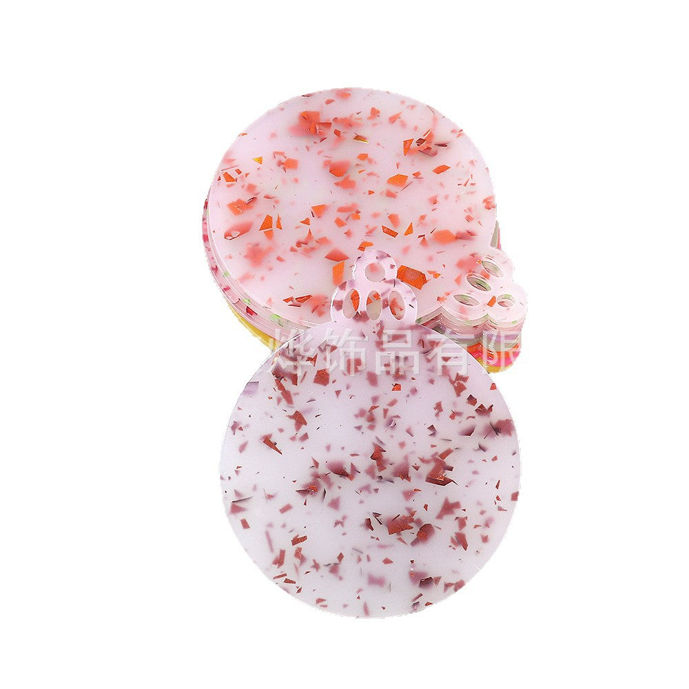 Wholesale 10pcs/ pack Acrylic Christmas Ornaments Decoration DIY Craft Christmas Tree Ornaments Patches