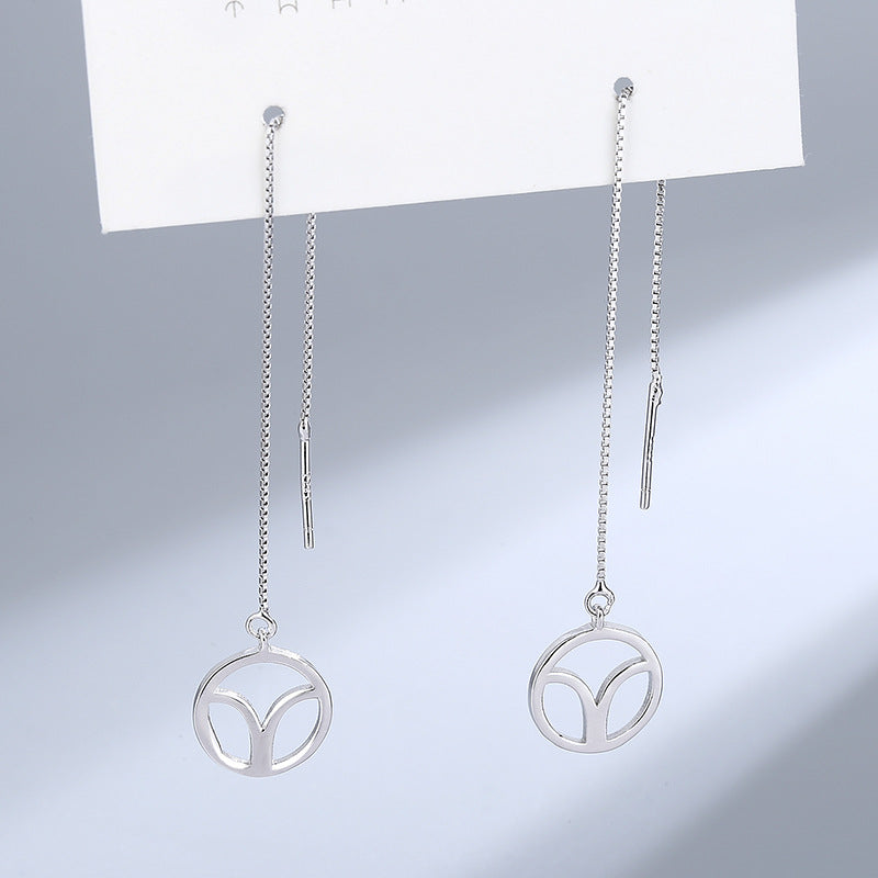 Wholesale S925 Sterling Silver Long Ear Line Twelve Constellation Valentine's Day Gift Tassel Earrings 925 Spring Earrings