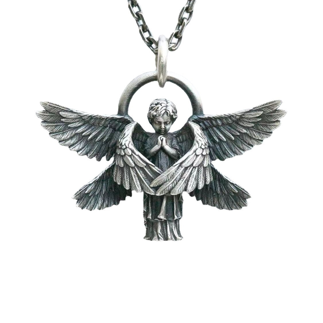 Wholesale Seraph Pendant Alloy Necklace