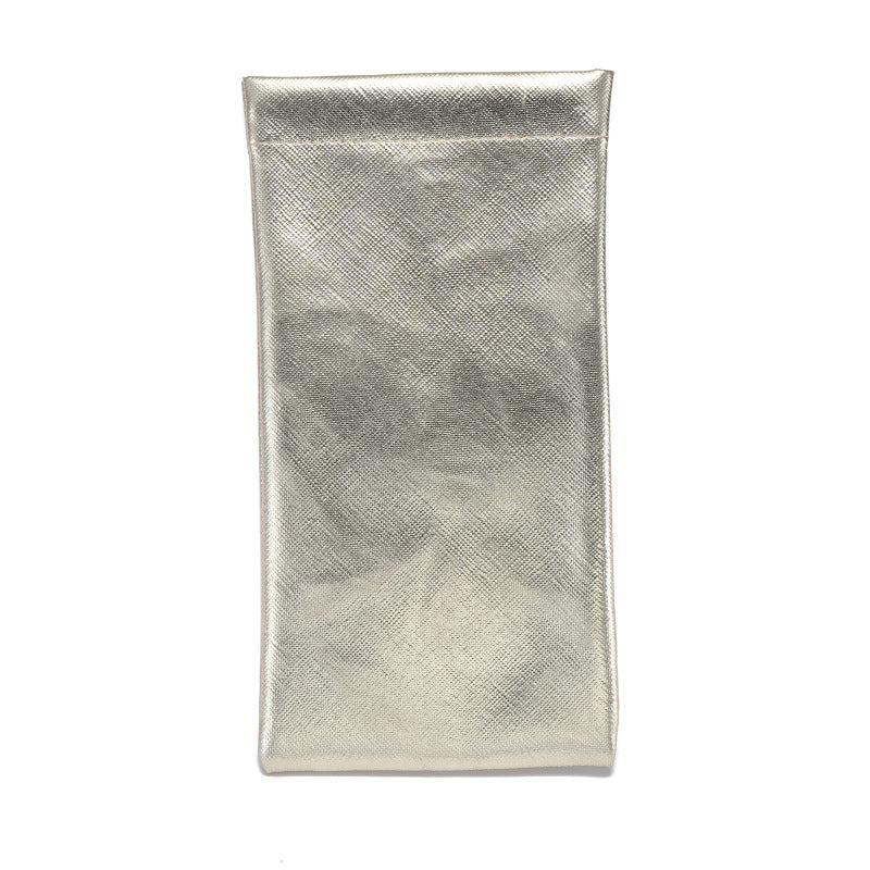 Wholesale PU Leather Bullet Mouth Portable Eyewear Bags for Storing Eyewear Cases