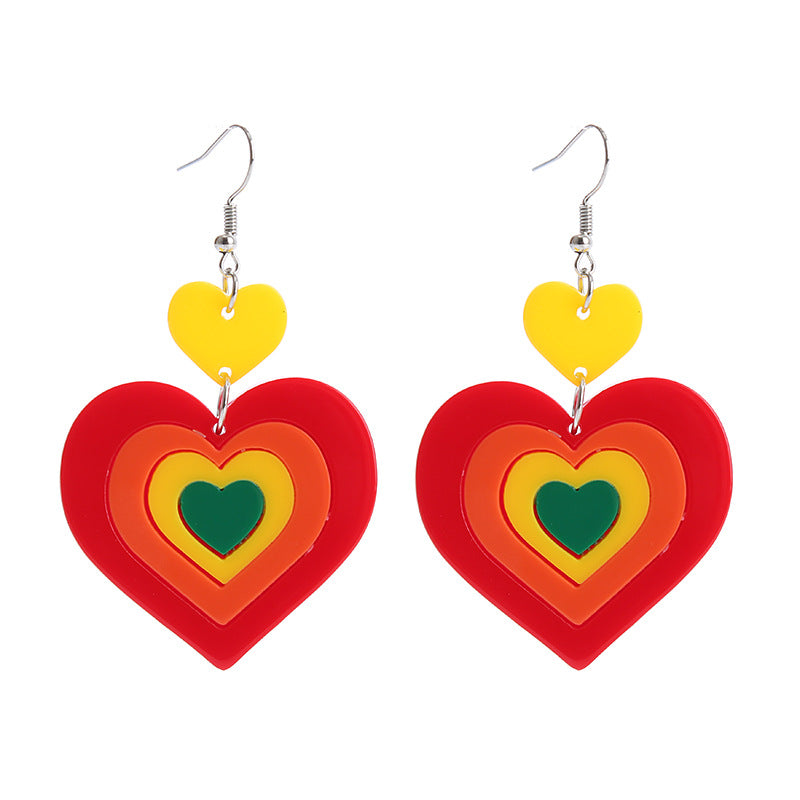 Wholesale Valentine's Day Love Acrylic Earrings