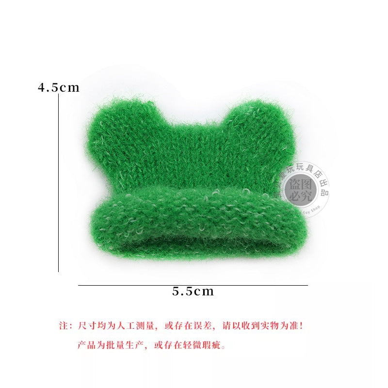 Wholesale 10pcs Plush Doll Bear Yarn Hat Doll Accessories