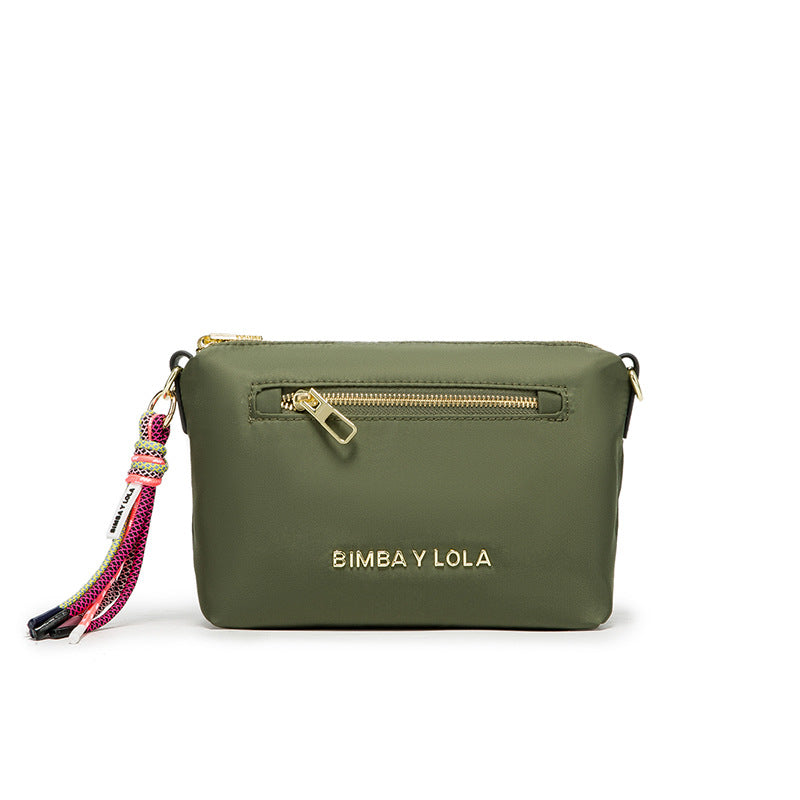 Wholesale Letter Simple Nylon Gold Zipper Shoulder Crossbody Bag