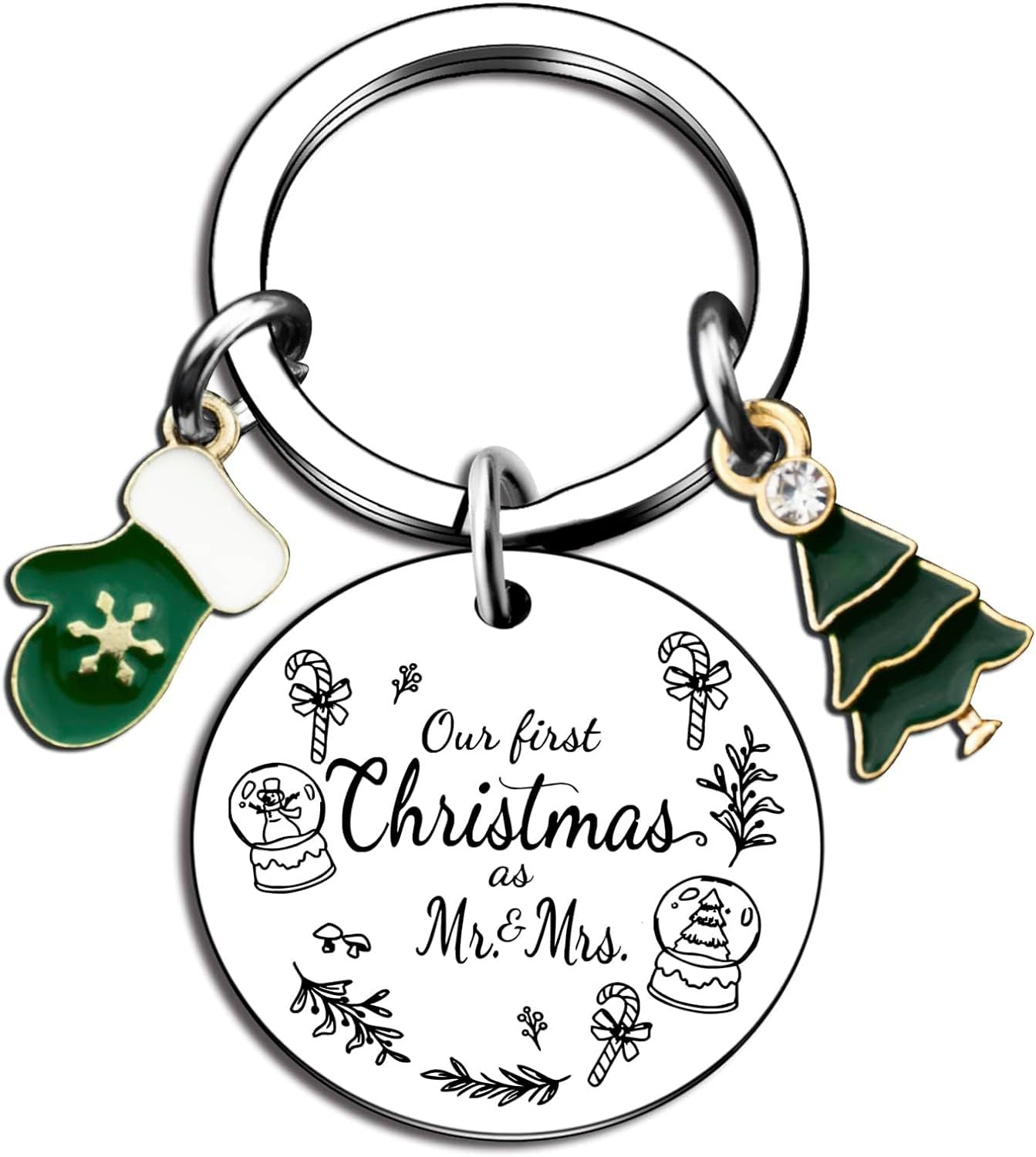 Wholesale Christmas Gift Stainless Steel Keychain