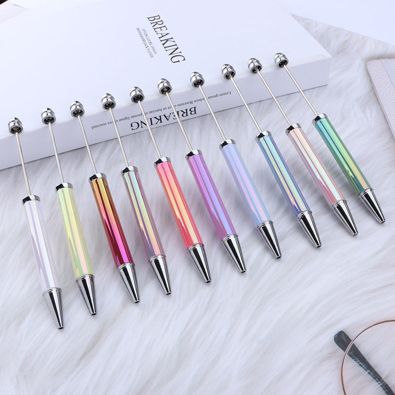 Wholesale Beadable Pens Diy UV Electroplating Seven Color Ballpoint Pen