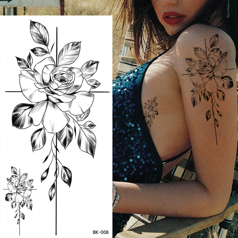Wholesale Sketch Flower Tattoo Stickers