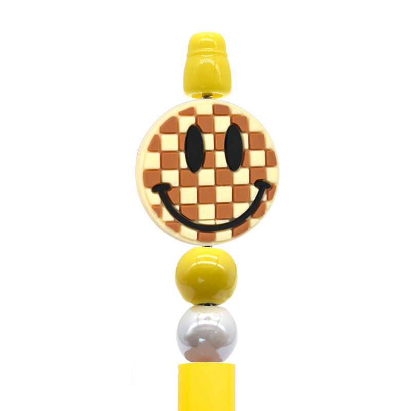 Wholesale Random 100pcs/pack Flower expression pattern bead   Focal Beads