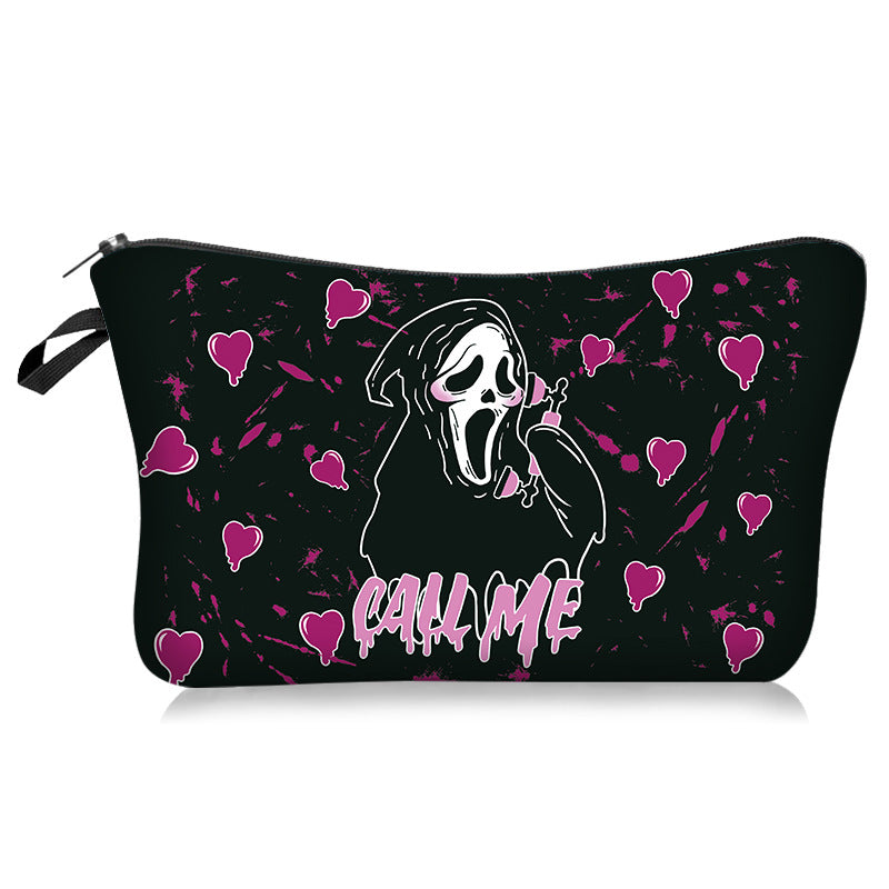 Wholesale Love Skull Series Cosmetic Bag Portable Travel Toiletry Bag
