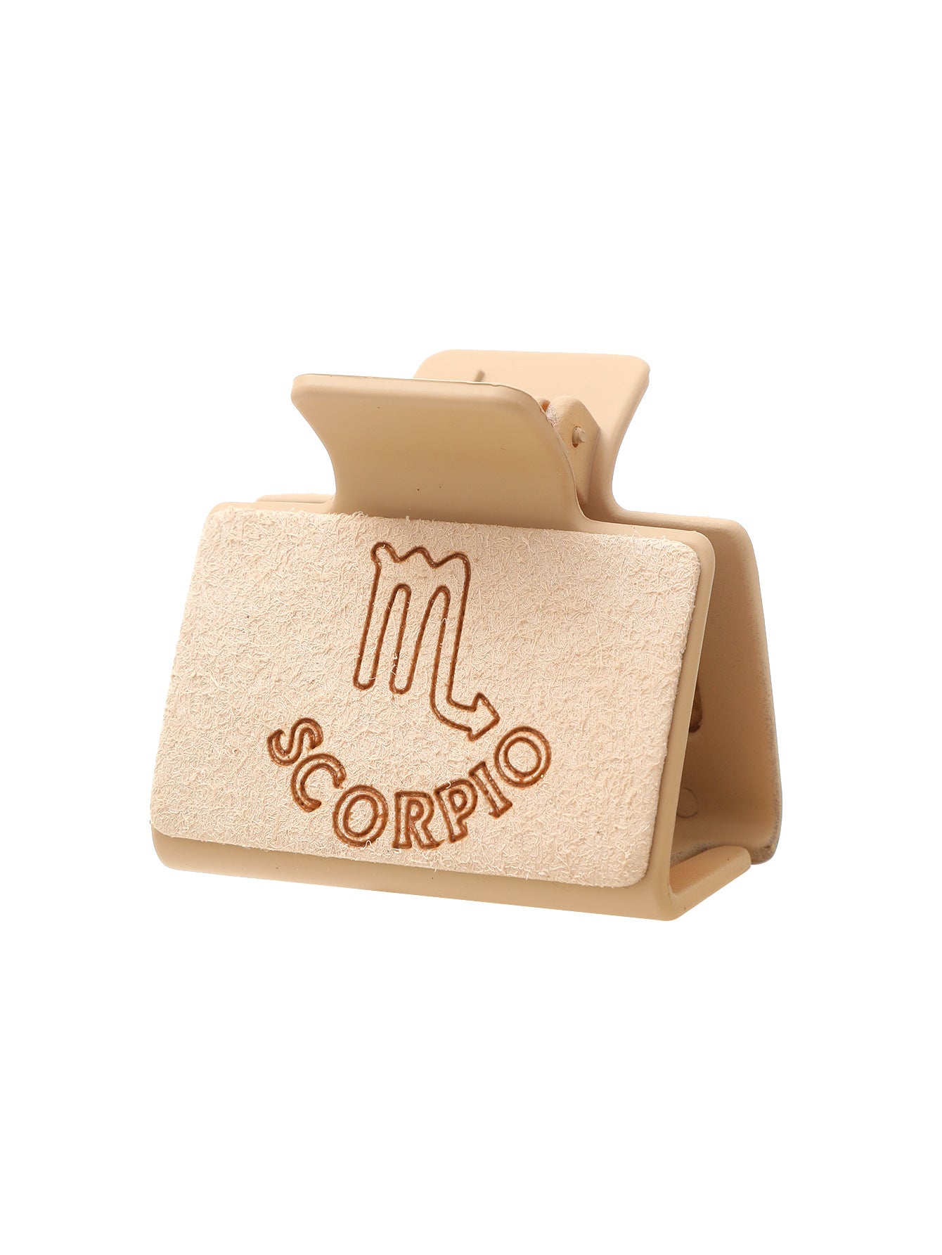 Wholesale Western Style Zodiac Shark Hair Clip Laser Engraved Microfiber Minimalist Updo Hair Clip For Everyday Styling And Gift