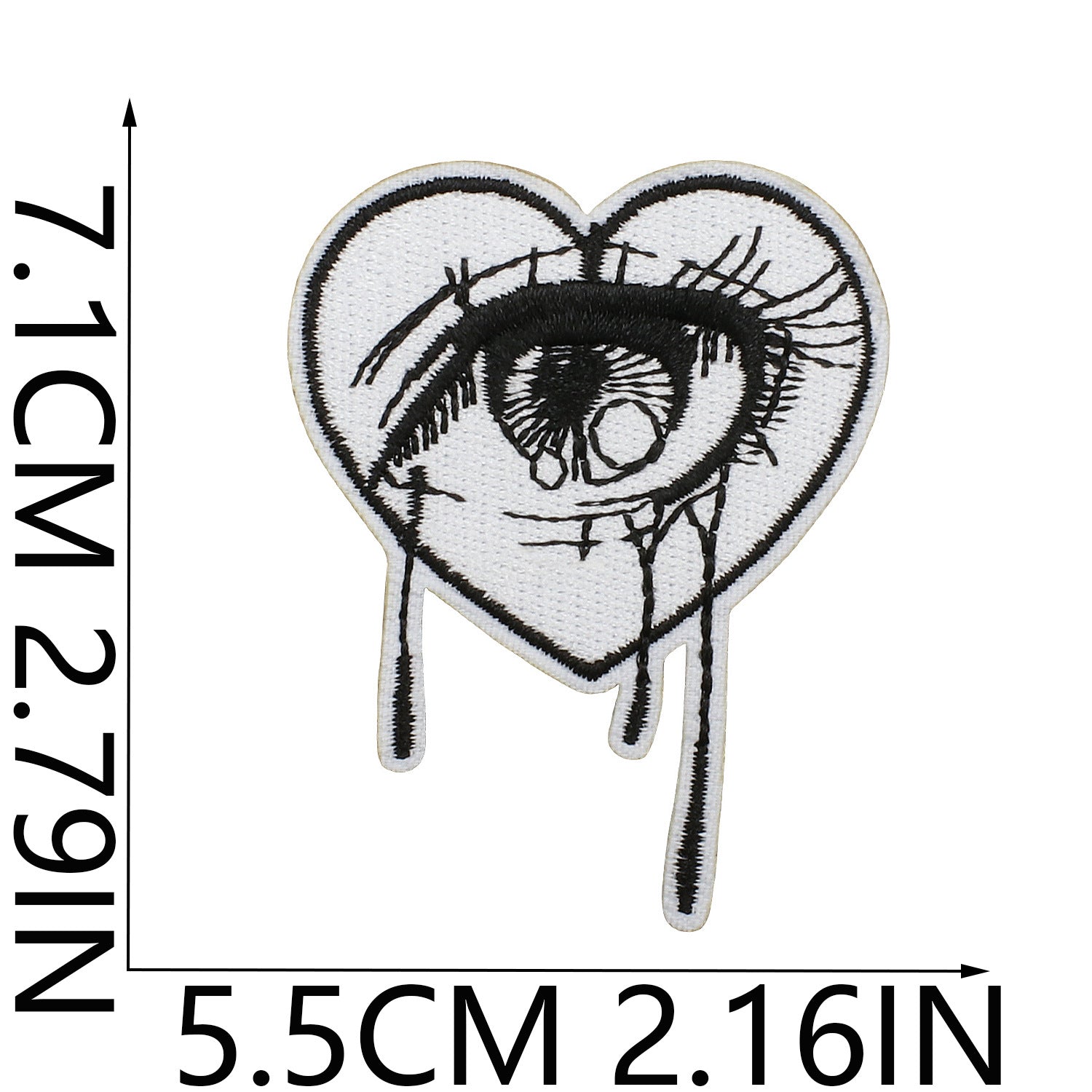 Wholesale Iron On Embroidered Patch Set Love Lips Lightning Black White Flowers Trendy Fashion Clothing Decoration Gift Resale