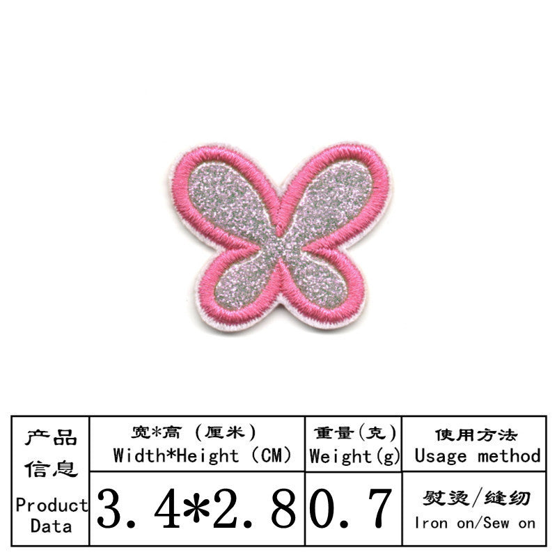 Wholesale Cartoon flower fruit smiley face animal embroidery DIY Patches