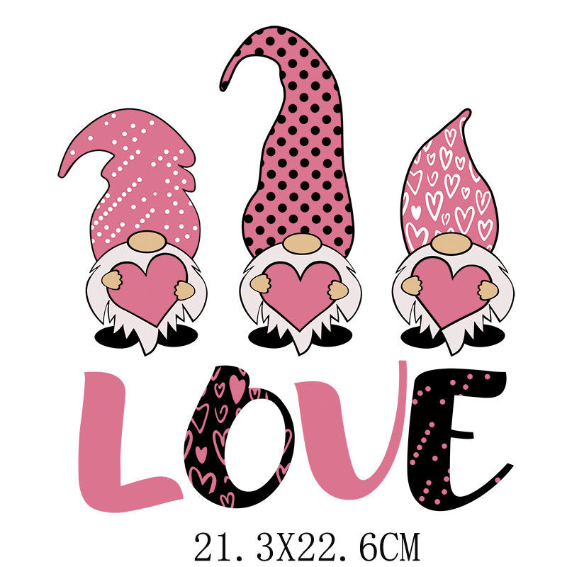 Wholesale 5pcs/pack Red lips car Valentine' s Day UV DTF Ready to Press Transfers Wraps