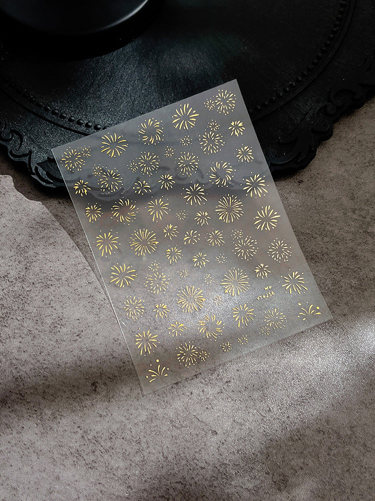 Wholesale Fireworks bloom nail art stickers